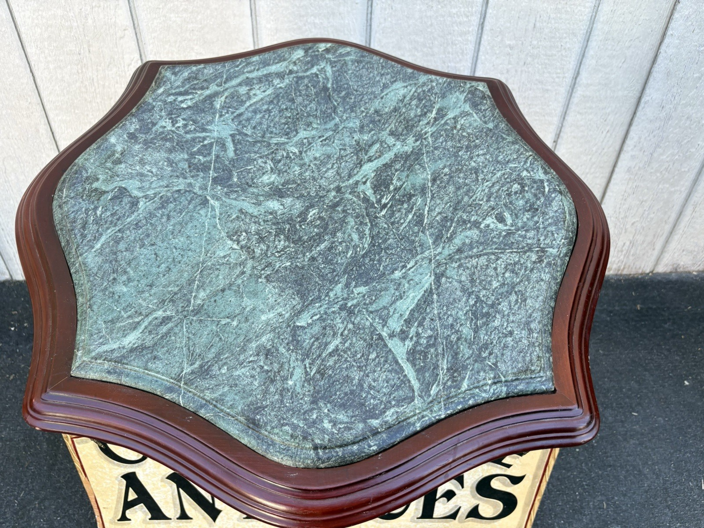 66807  Decorator Marble Top Lamp Table Stand
