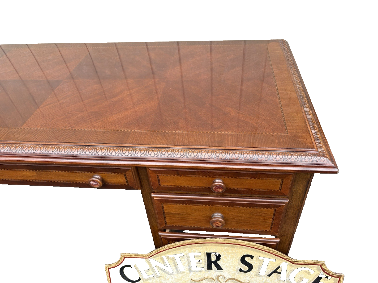 66712 Alexander Julian HOME COLOURS  Inlaid Executive Office Desk