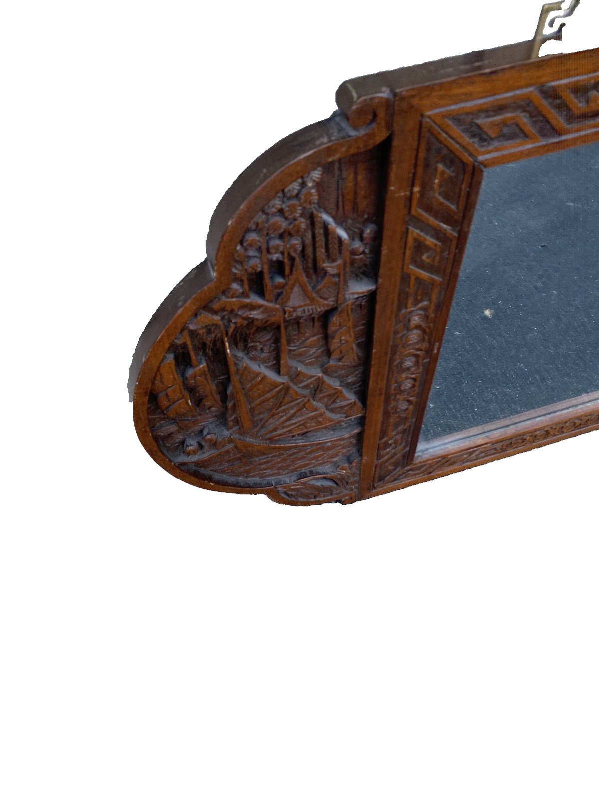 66384 Oriental Carved Wall Mirror