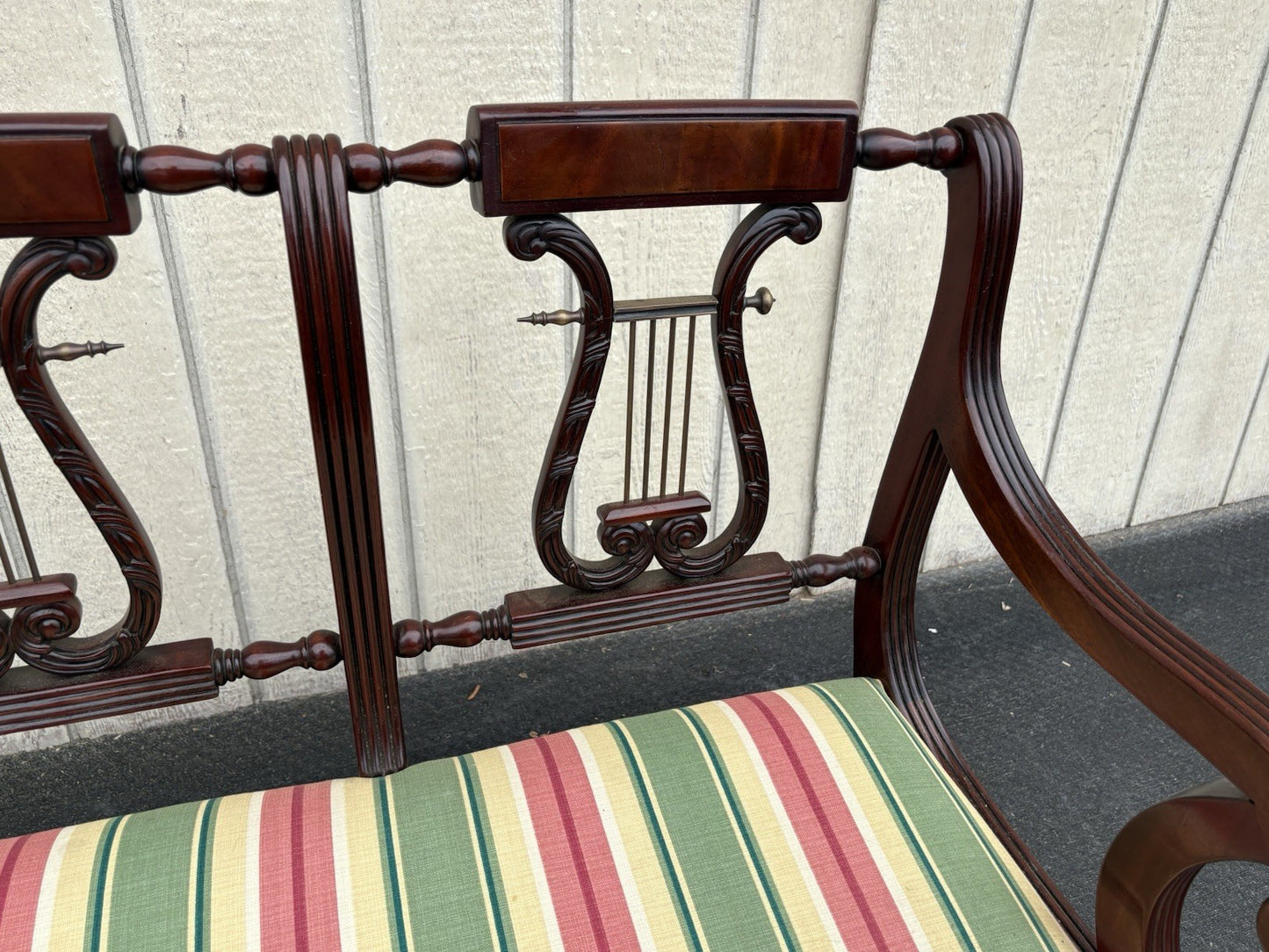 66826  Mahogany Settee Loveseat  Couch Chair