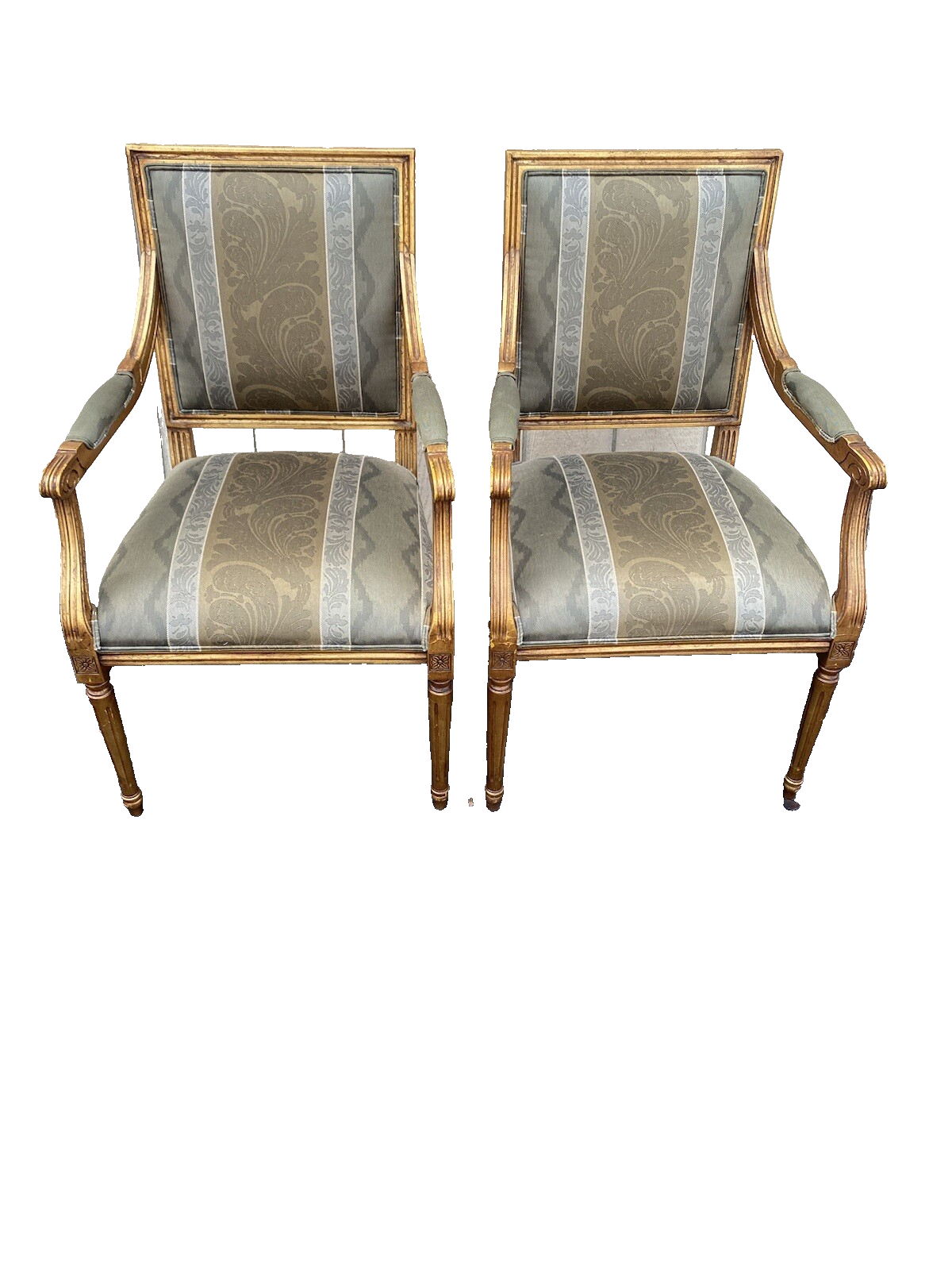 64695 Pair Ethan Allen Heppelwhite Armchairs
