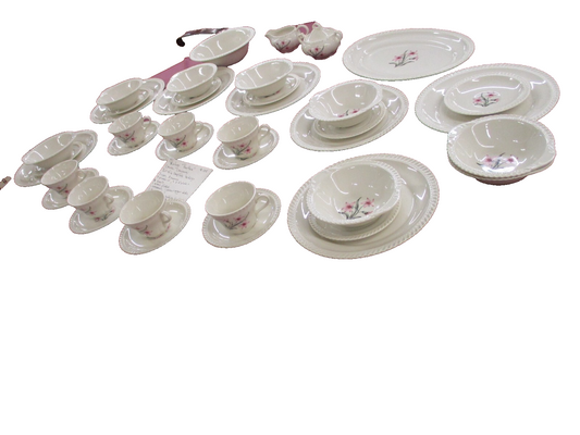 COL WW:       Sevice for 6  Harker Ceramic set  of dishes DINNERWARE