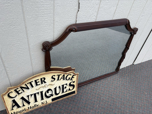 67029 Antique Mahogany Hand Made Mirror