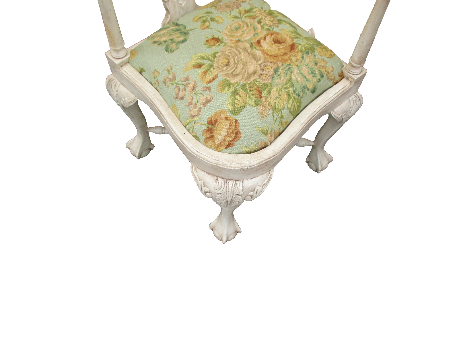 63183 Decorator Shabby Chippendale Corner Chair Chippendale Claw Feet