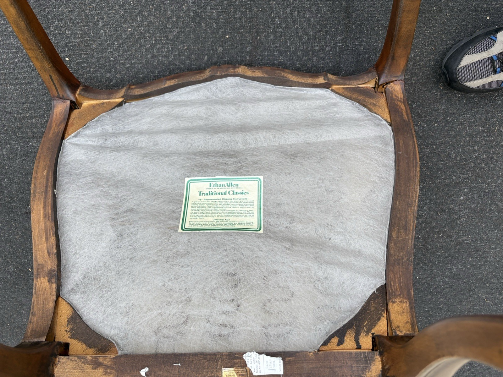 66768  Pair Ethan Allen Bergere LOUIS XV Armchair Chair s