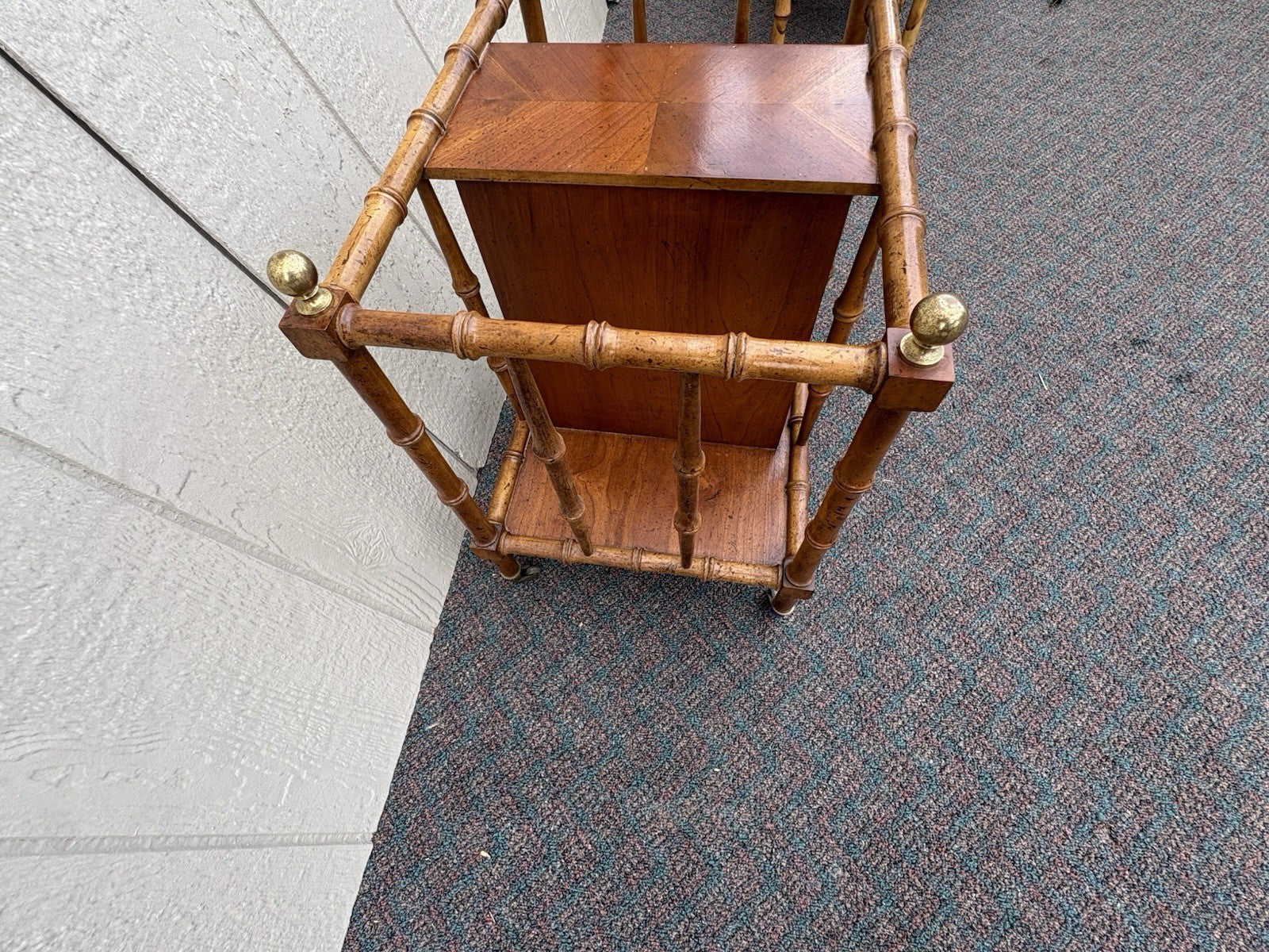 67041 Bamboo Magazine Rack Book Stand