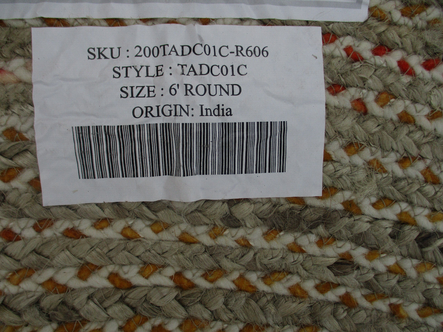 RUG 05:      Round 5 foot  10 inch   Rug    NU LOOM DISCOTEK