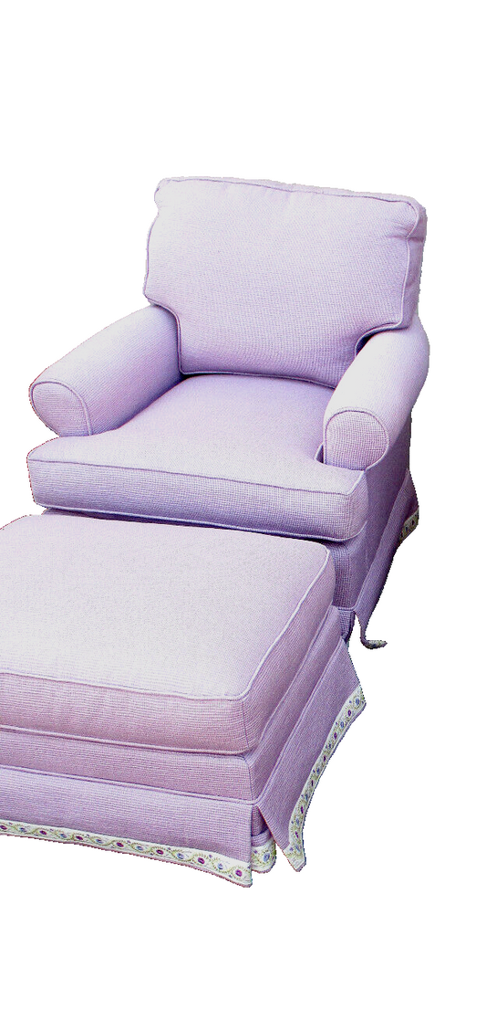 64295 QUALITY Industries SWIVEL  Arm Chair + Ottoman