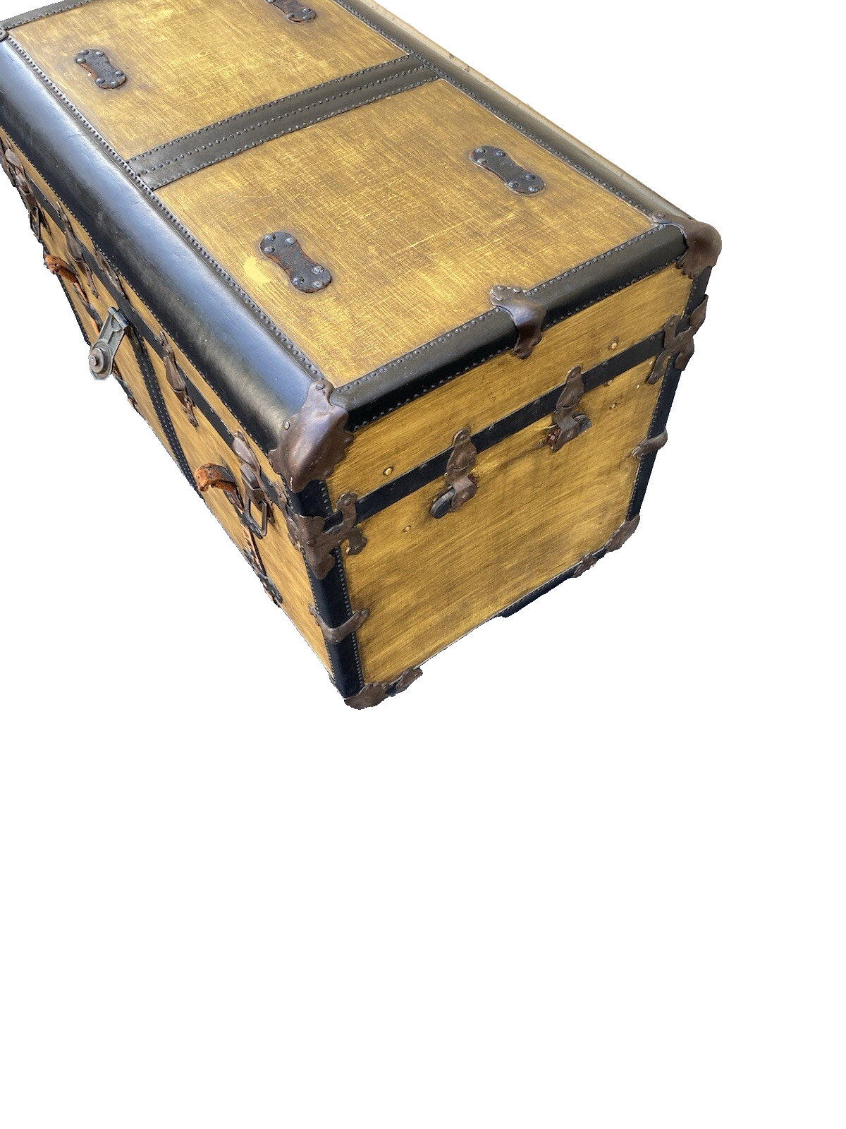 65593 Large Vintage Storage Blanket Hope Chest Trunk