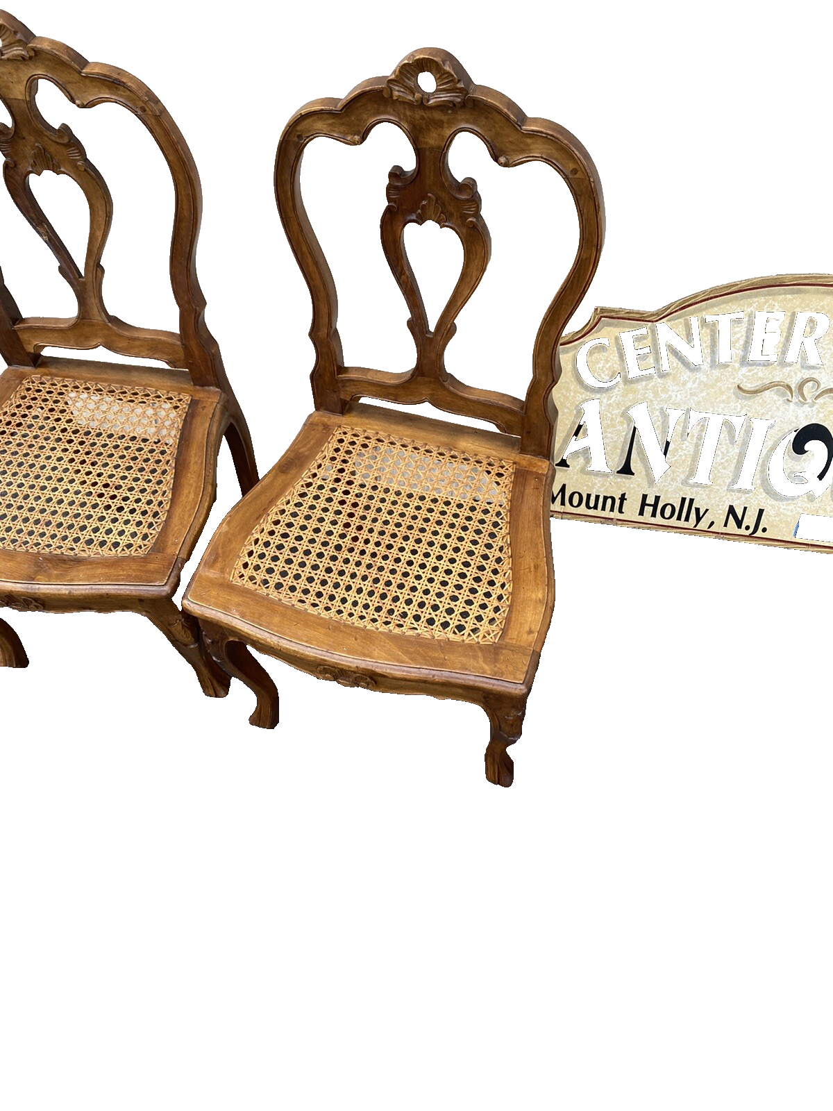 65322 Pair Antique Miniature  French Louis XV Childs Chair s