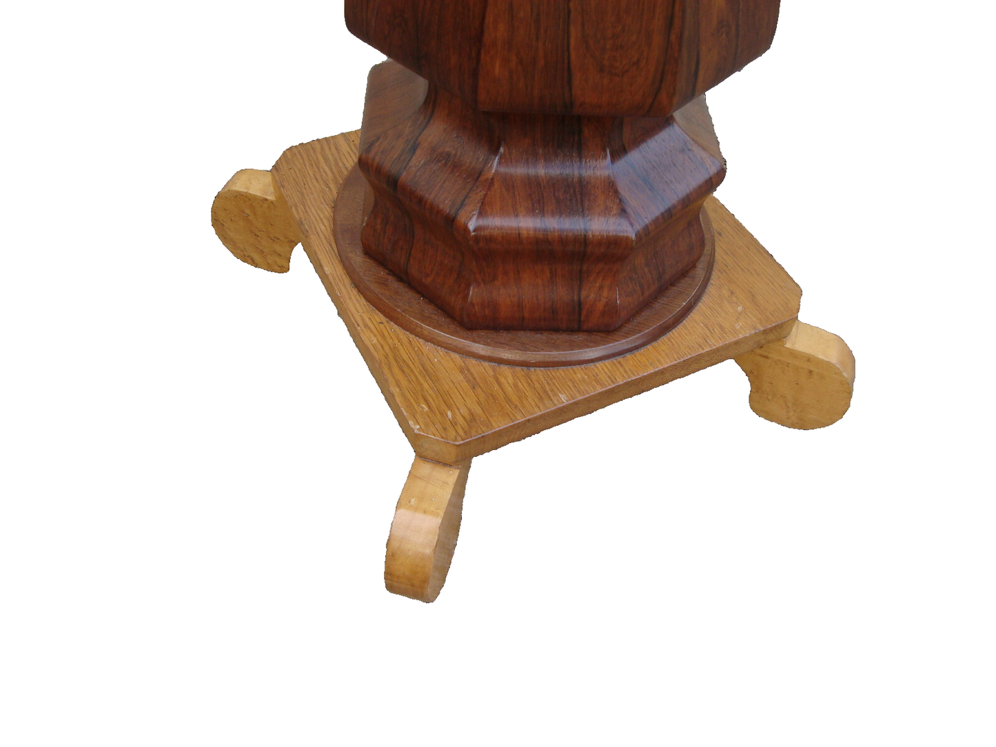 59959 Inlaid Rosewood and Maple Plant Pedestal Table Stand
