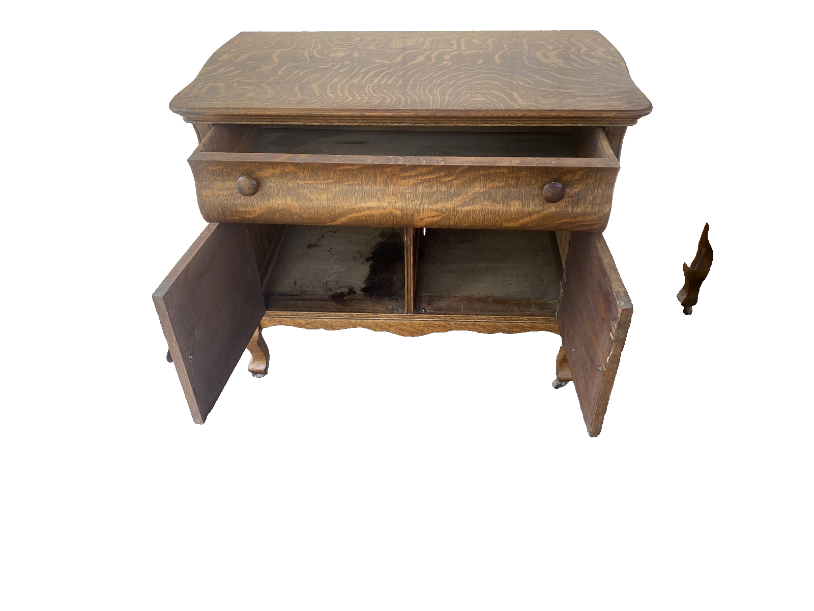 65752 Antique Victorian Oak Washstand Dresser