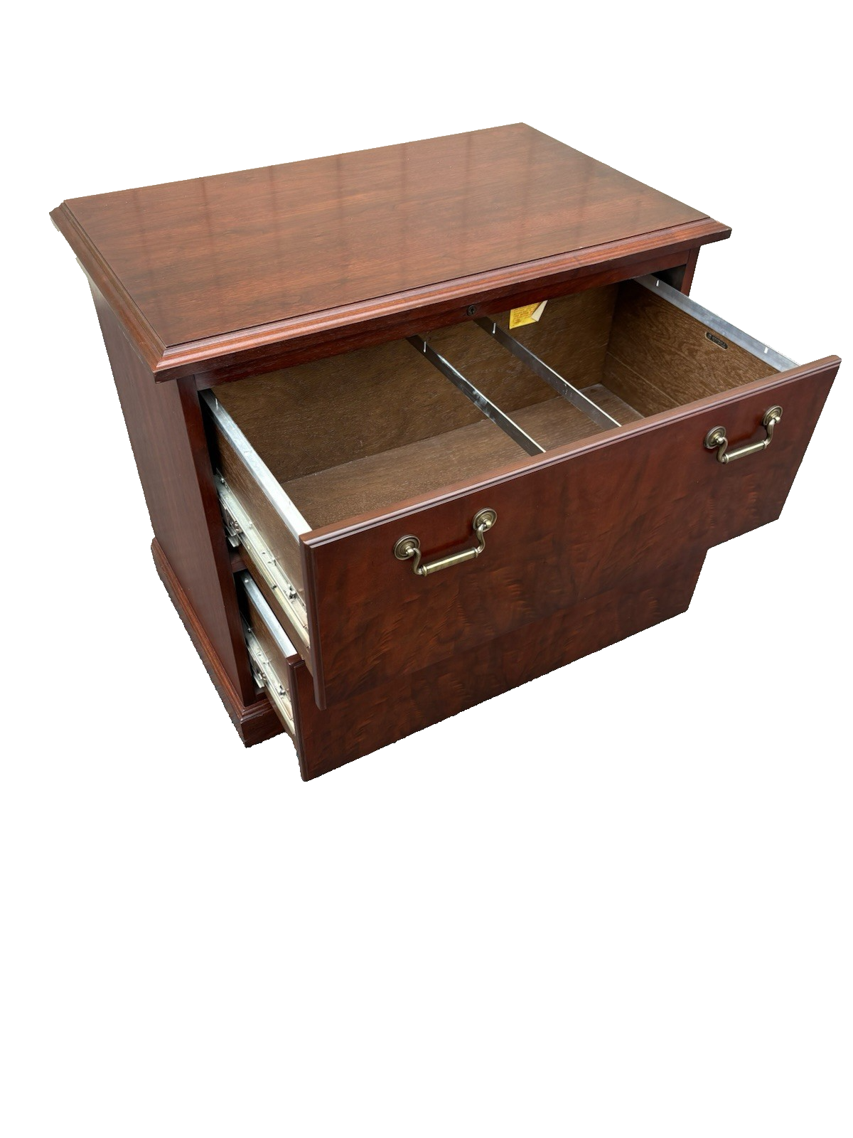 00001 Mahogany KIMBALL Furniture  2 Drawer Lateral File Cabinet