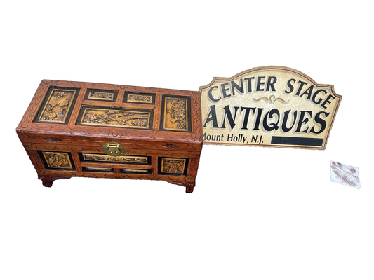 65684 Oriental Storage Blanket  Chest Trunk Cabinet