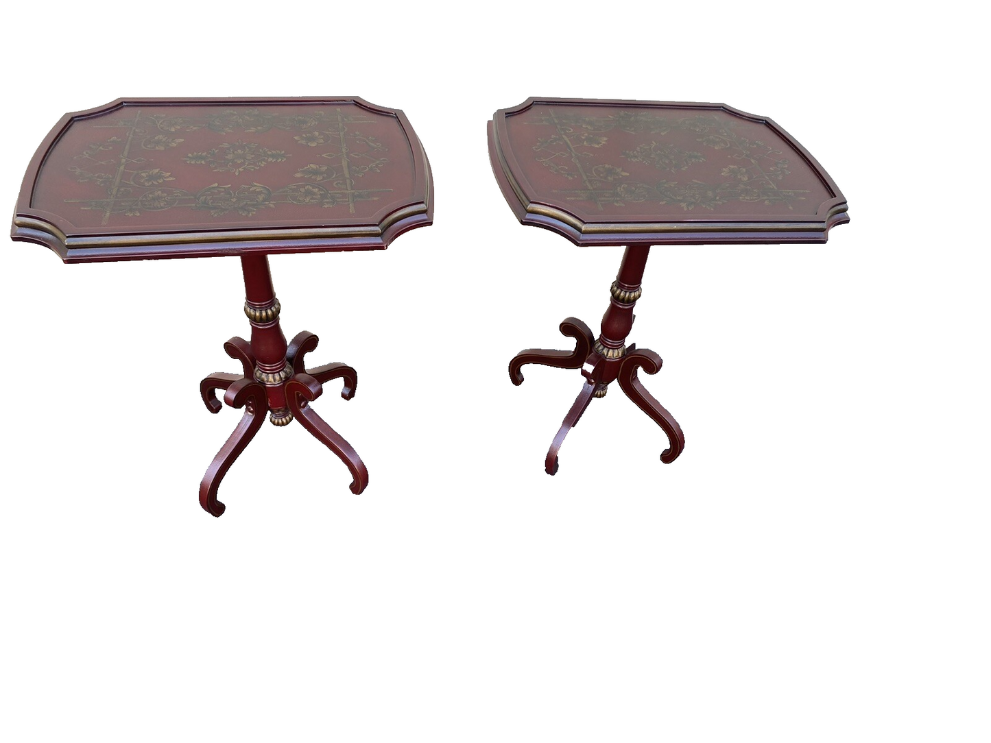 65716  Pair Decorator FULL HOUSE Furniture Decorator Lamp Table Stands