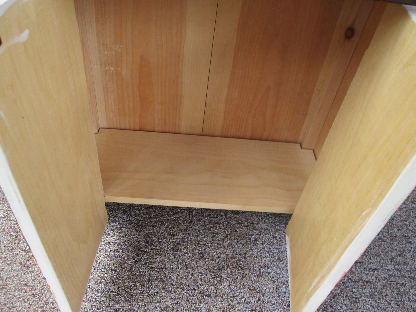 56069 HAND PAINTED FRUIT BASKET CONSOLE TABLE 2 DOOR CABINET WITH DRAWER