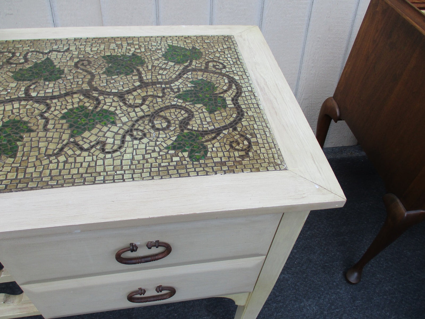 63569 Quality Decorator Sideboard Server Cabinet with Wine Rack Factory Finish