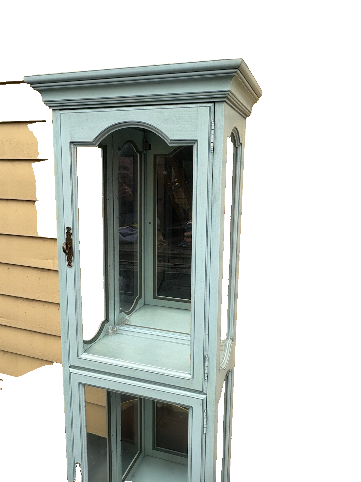 66687  Baby Blue Decorator JASPER Furniture Curio China Cabinet