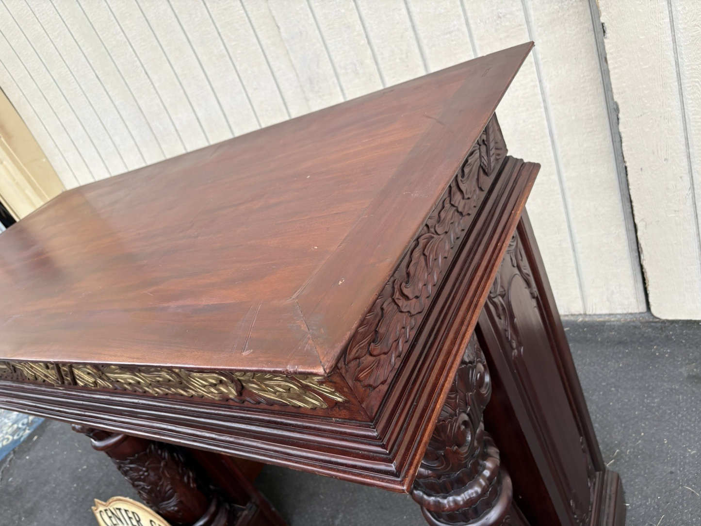00001 Solid Mahogany Fireplace Mantle