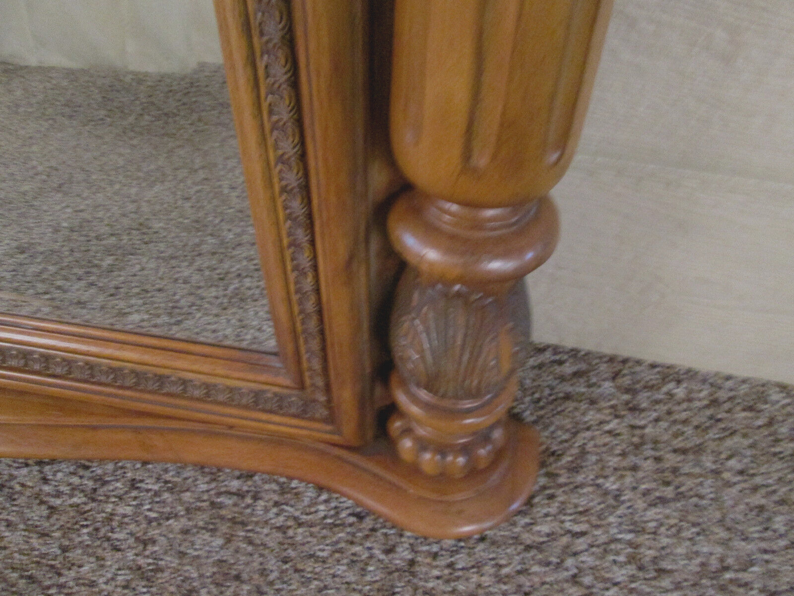 51590 Large Beveled Decorator Mirror in Fancy Picture Frame