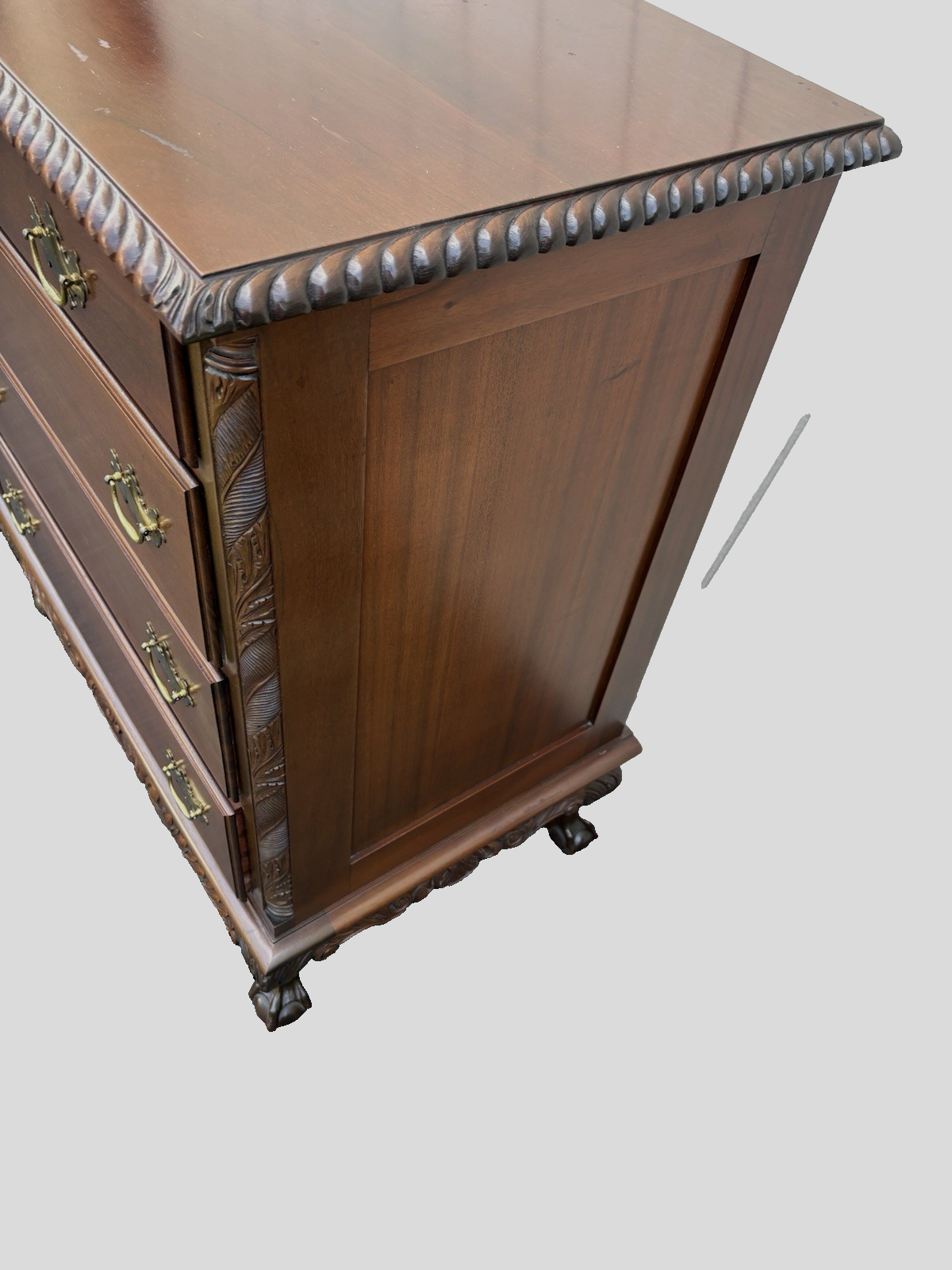 67006  Mahogany Feldenkreis ??  Dresser Chest with Claw Feet