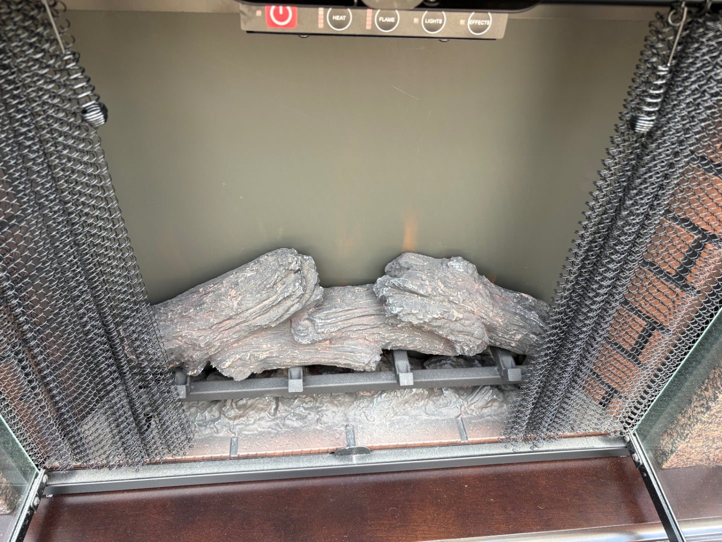 ClassicFlame Electric Fireplace with Remote Control, Dark Finish