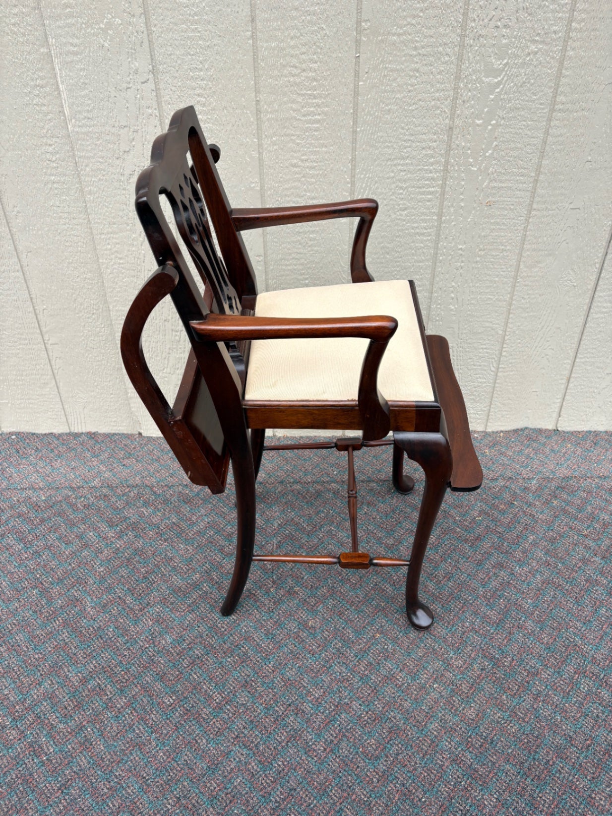 67825  Madison Square Wooden High Chair with Tray and Cushion