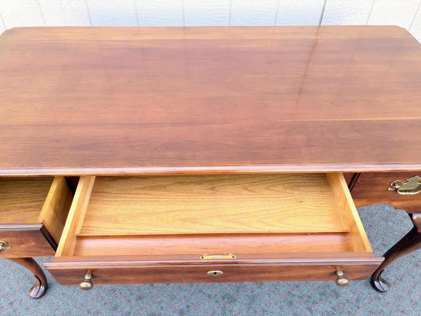 67979 Statton Queen Anne Cherry Writing Desk with Cabriole Legs