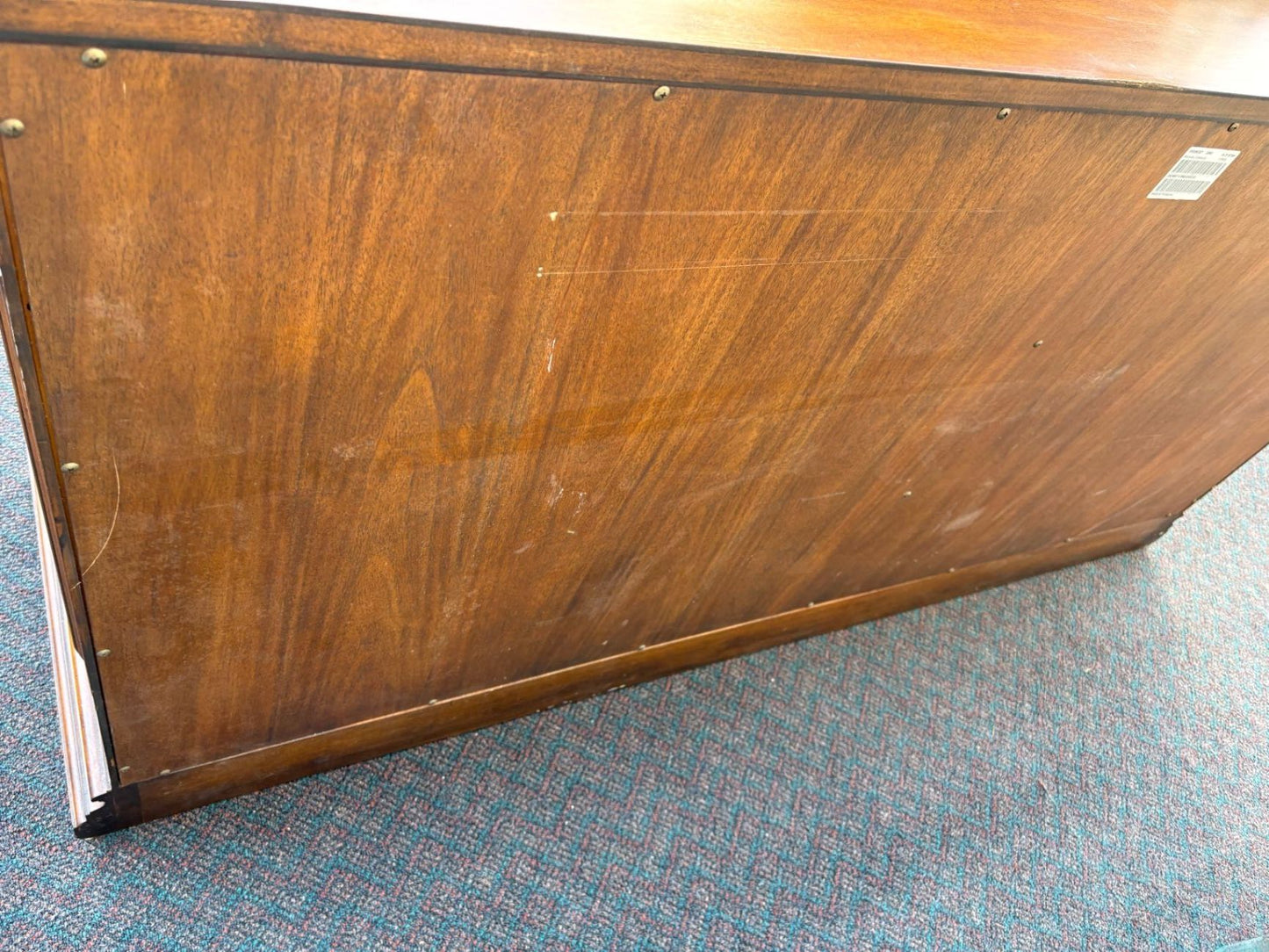 67471 Ethan Allen Marquetry Buffet with Star Inlay Design