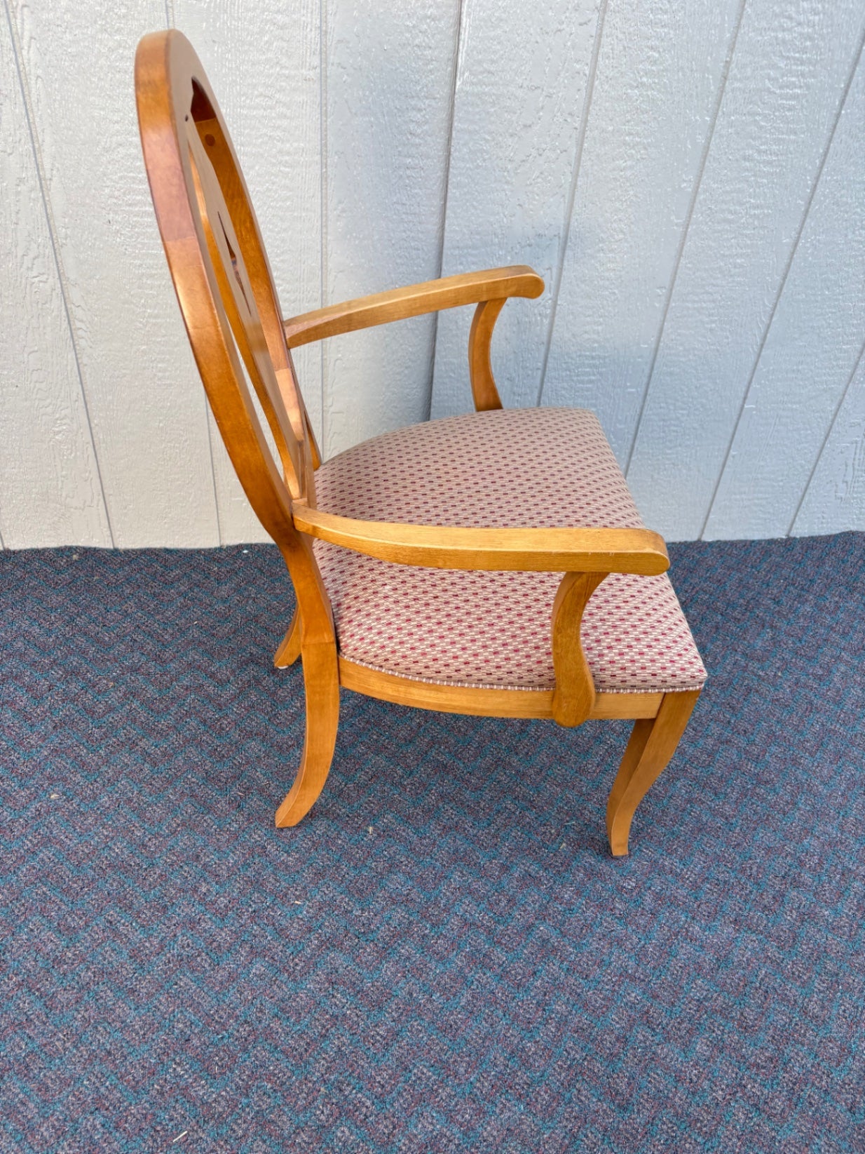 67749 Set of 6 Ethan Allen Country Colors Dining Chairs with Oval Back Design