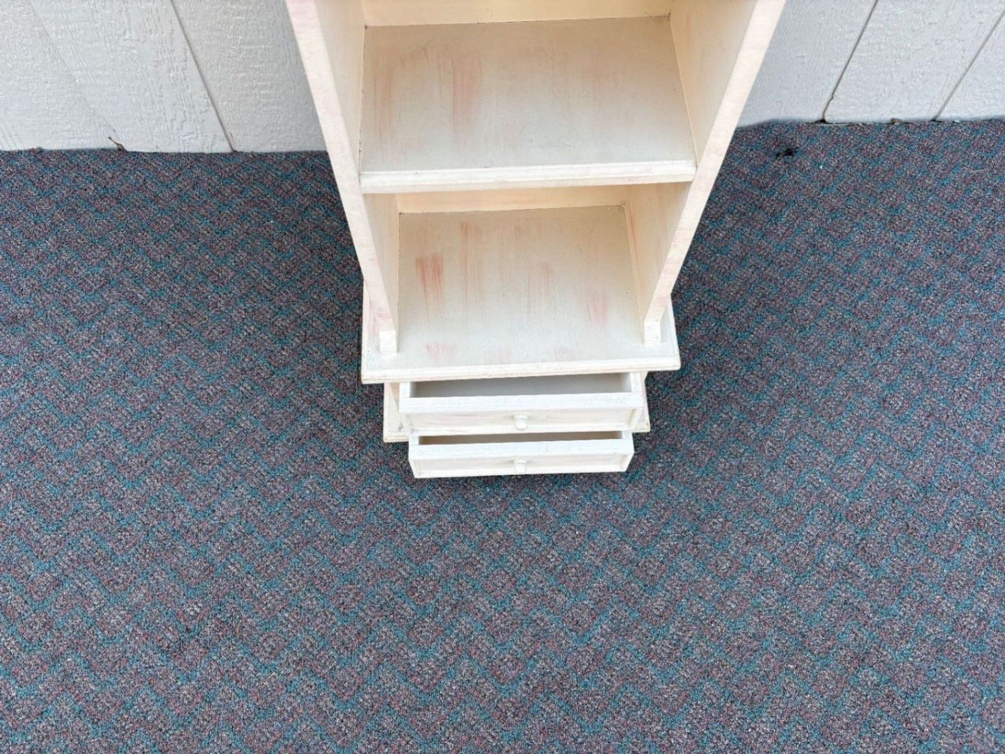 67601  Children's Bookcase with Hand-Painted Transportation Motif