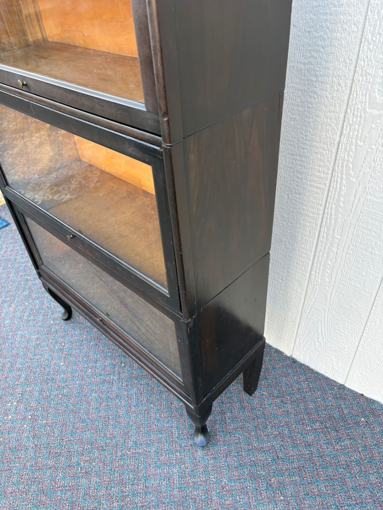 67596  Queen Anne Style Stacking Barrister Bookcase by Udell