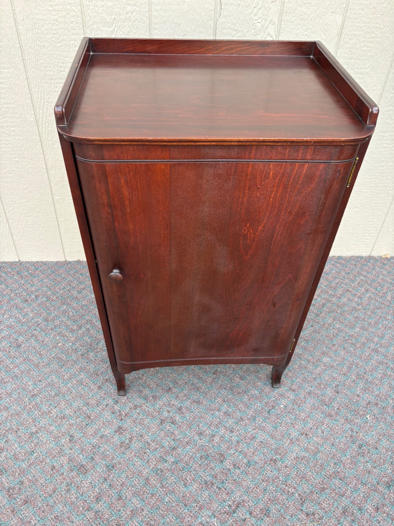 67871 Victorian Mahogany Sheet Music Cabinet with Shelves