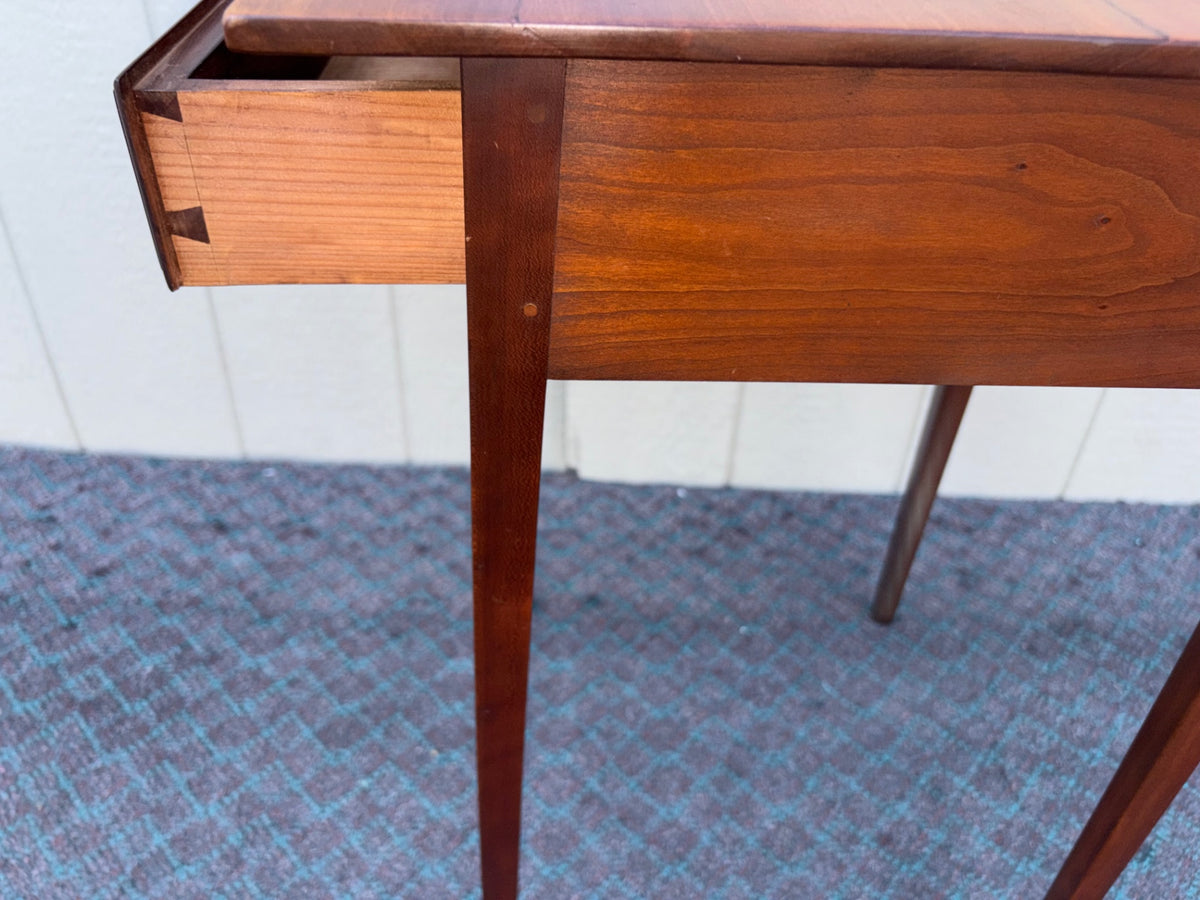 68125  Eldred Wheeler Shaker Style Cherry Side Table with Drawer