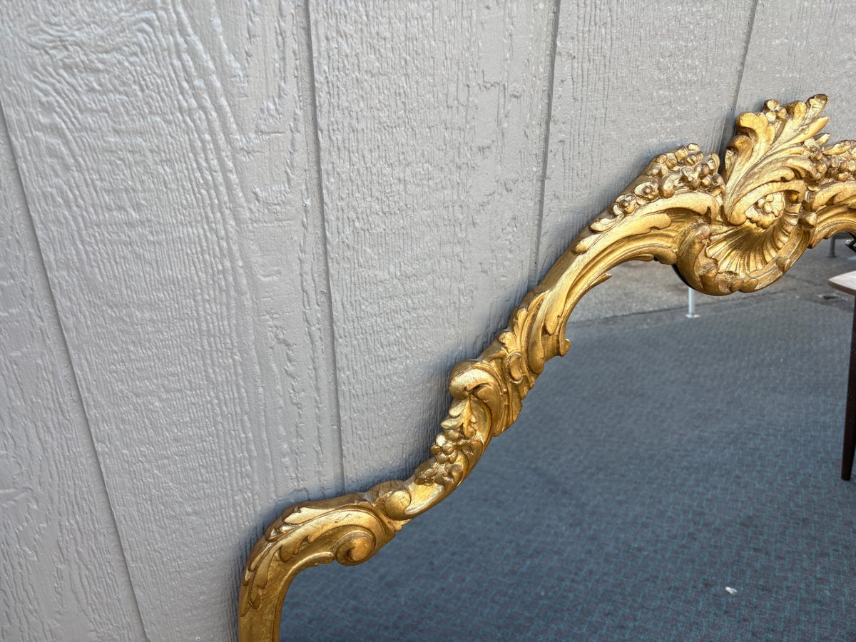 68139 Ornate French Rococo Style Gold Gilt Wall Mirror