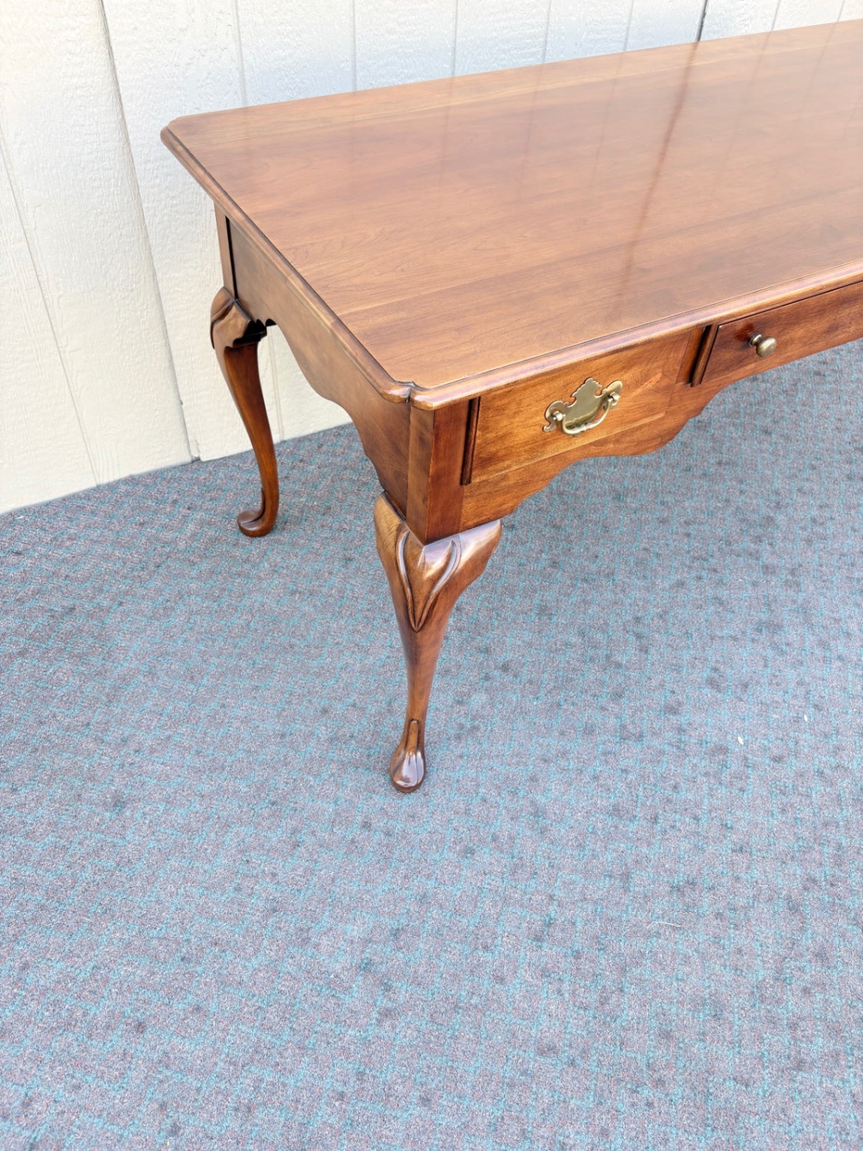 67979 Statton Queen Anne Cherry Writing Desk with Cabriole Legs