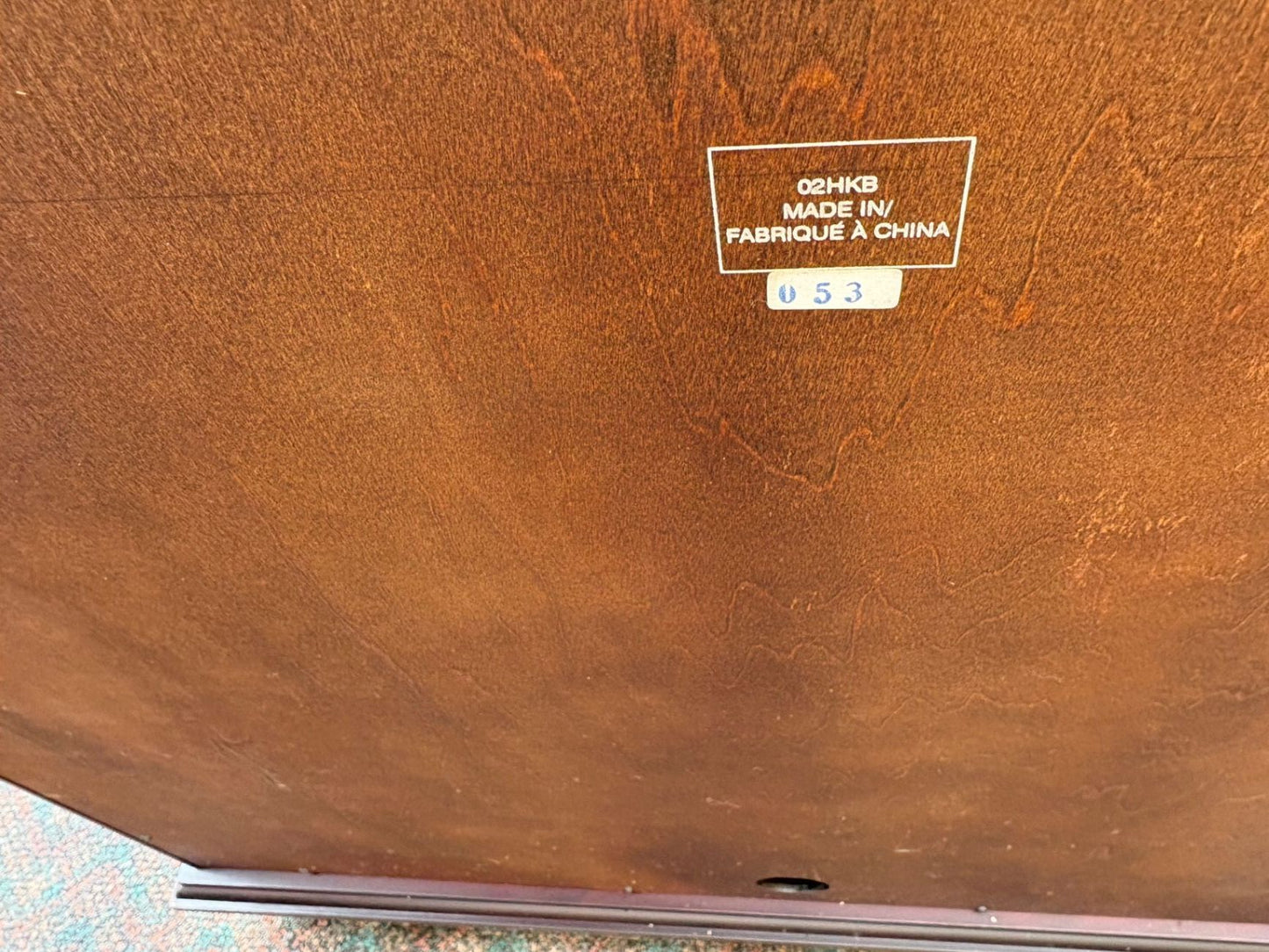 67458  Modern Asian-Inspired Storage Cabinet with Bamboo Detailing