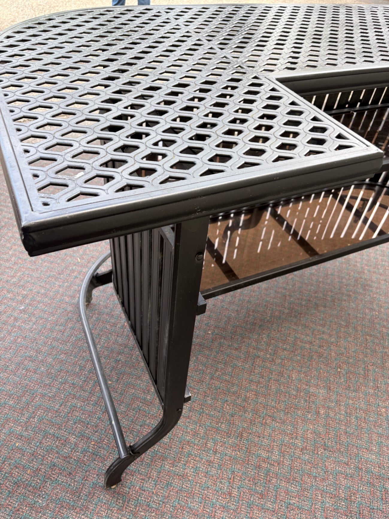 67751 Elegant Outdoor Patio Bar Set with Swivel Stool, Cast Aluminum