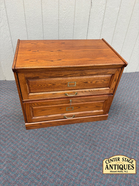 67806  Oak Two-Drawer File Cabinet by Winners Only