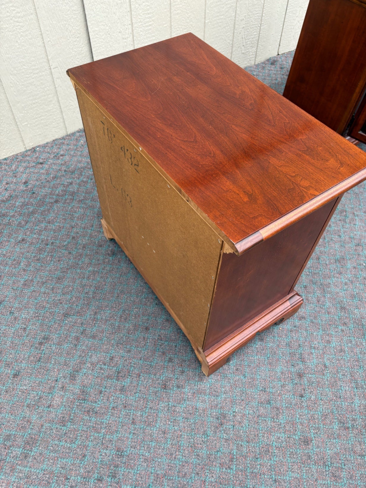 Pair of American Drew Cherry Nightstands with Brass Hardware