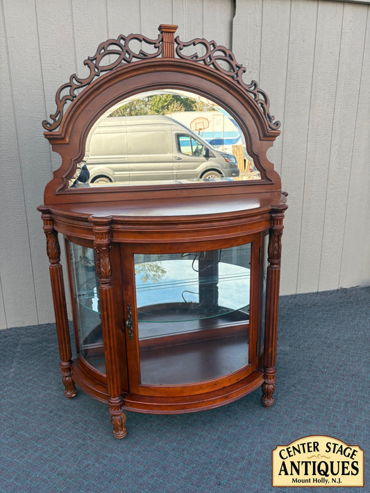68211 Pulaski Antiques Roadshow Curio Cabinet with Mirror Back