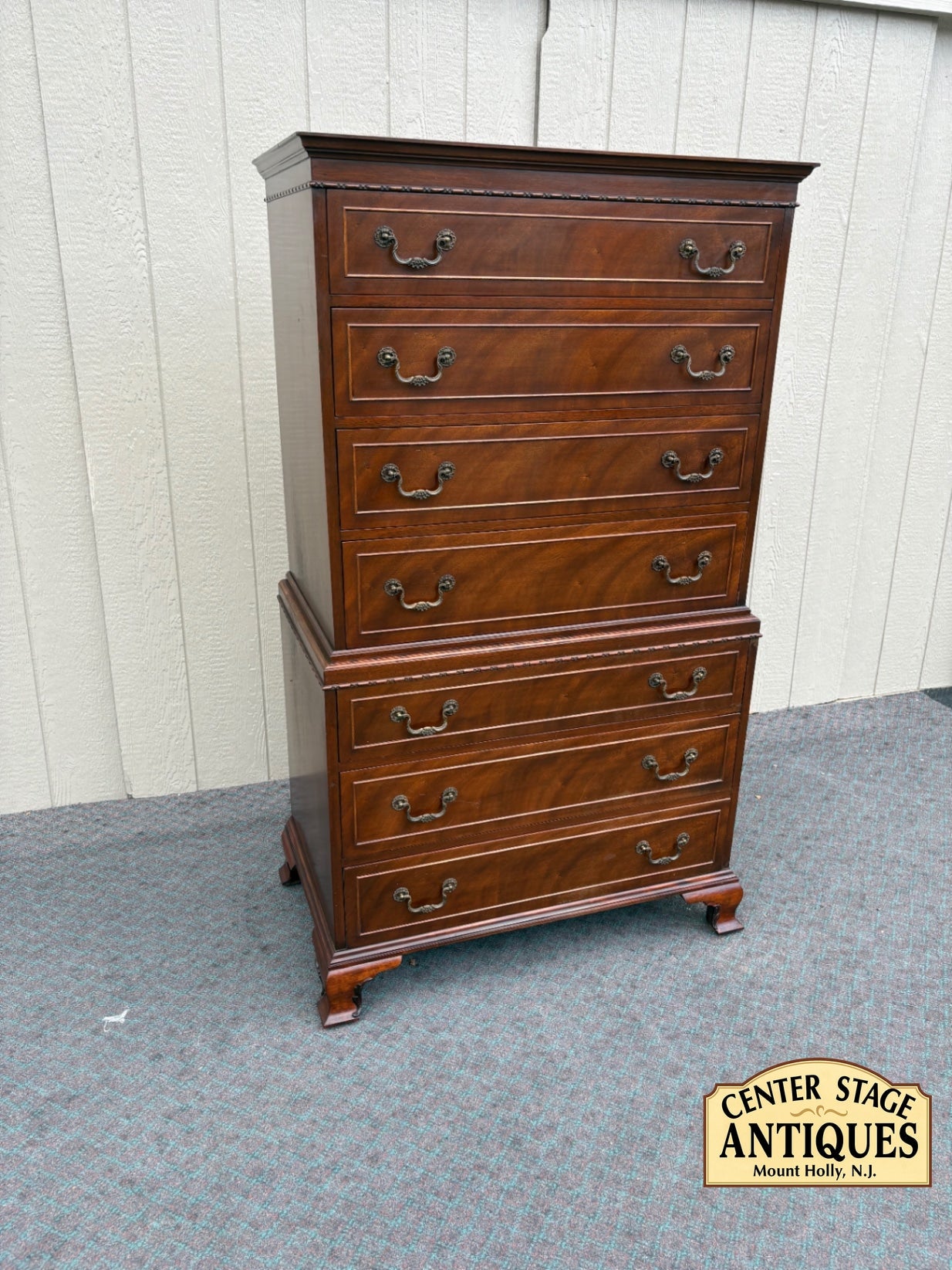 67885  Vintage Rway Chest of Drawers, Mahogany Finish, 1940s