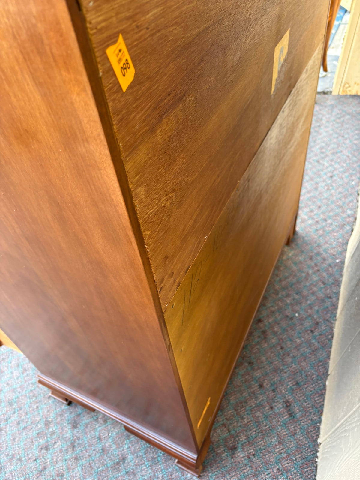 68195  Craftique Traditional Mahogany Secretary Desk with Hutch