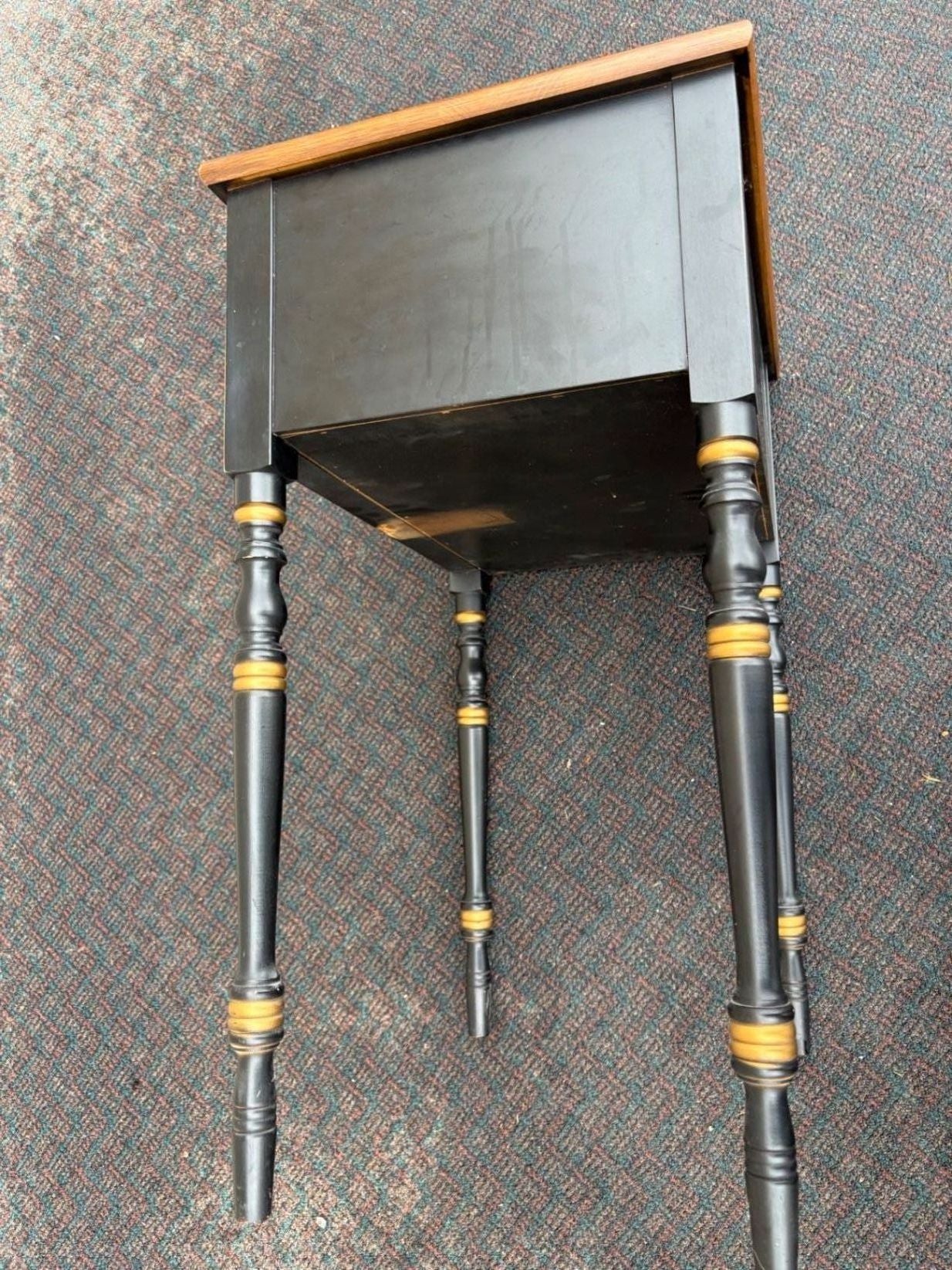 67484  Hitchcock Style Nightstand with Hand-Painted Details