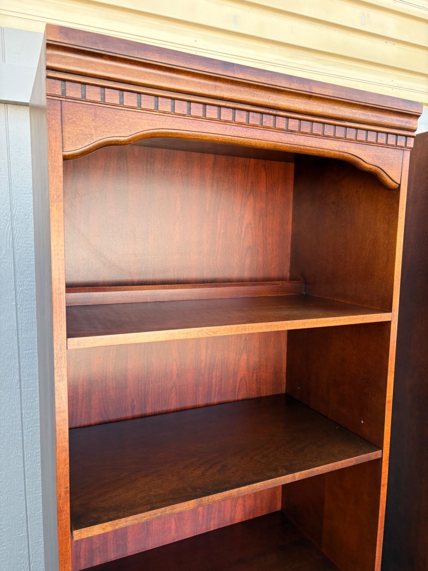 67482  Pair of Hooker Traditional Bookcase Cabinets in Rich Cherry Finish