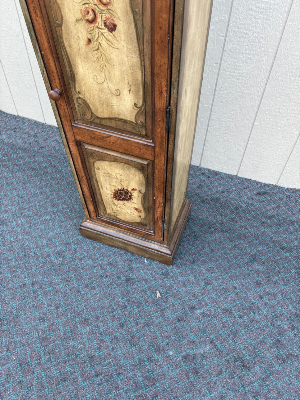 68130  Hooker Seven Seas Hand-Painted CD Cabinet with Floral Motif