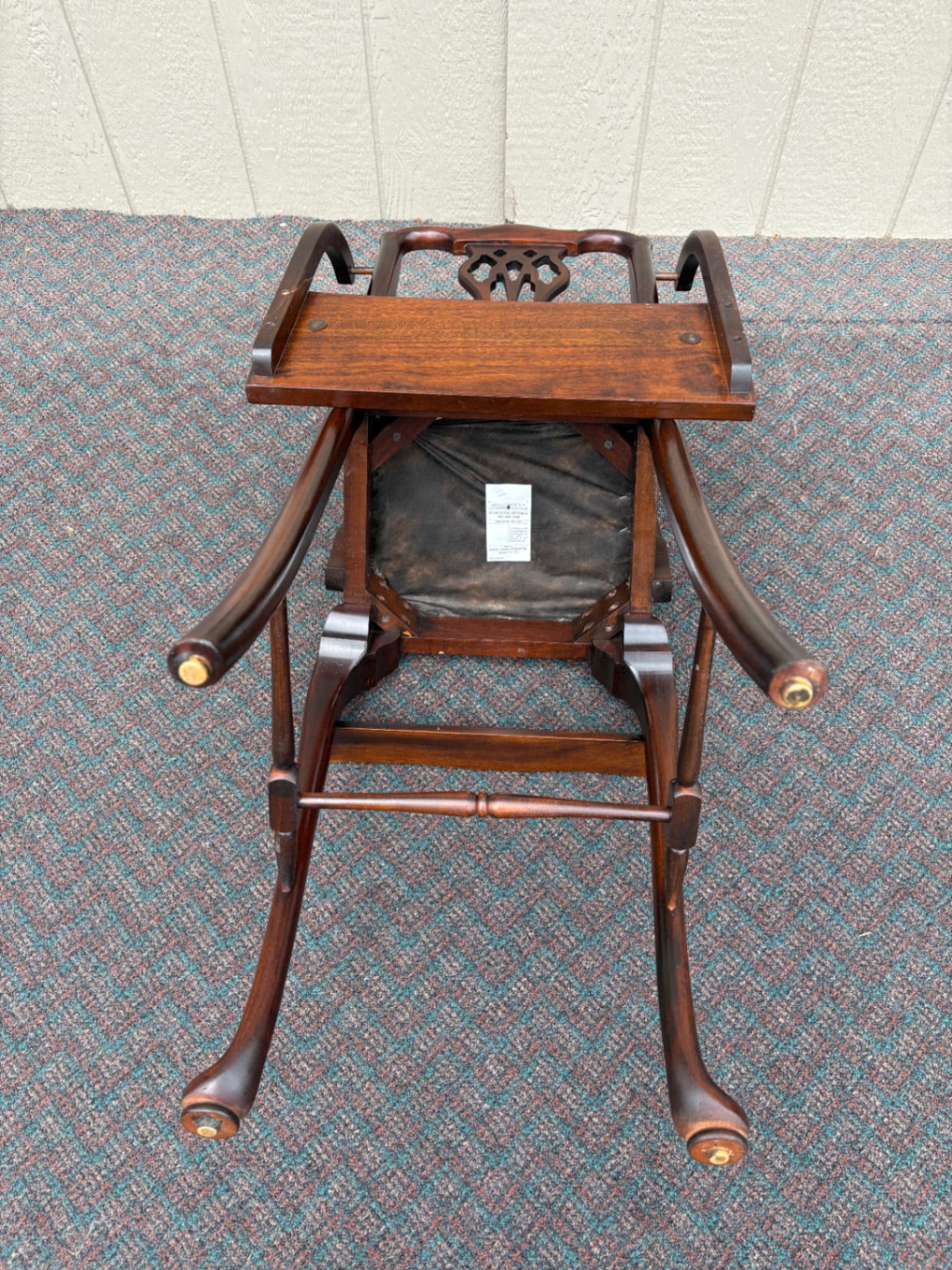 67825  Madison Square Wooden High Chair with Tray and Cushion