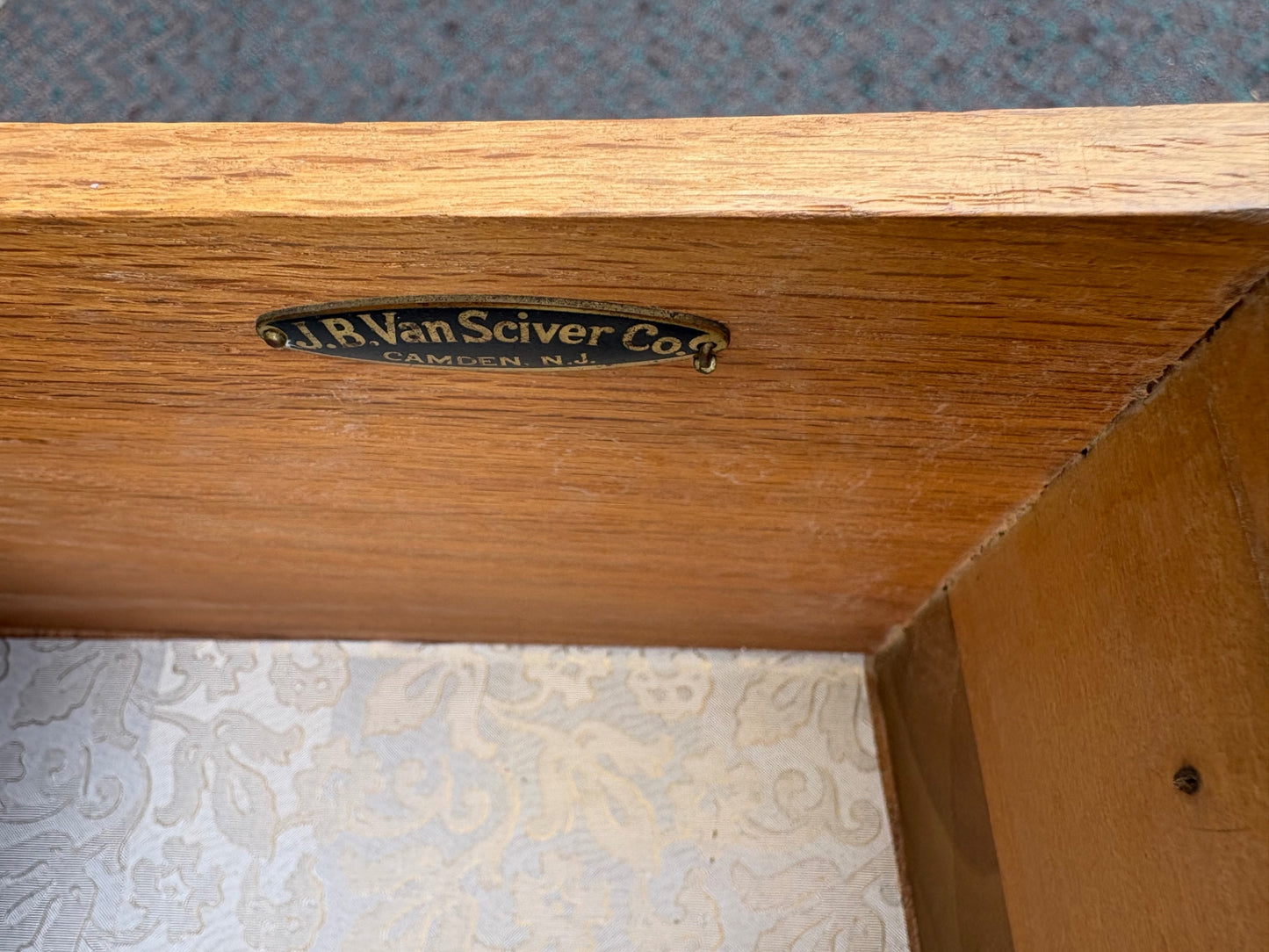 67915 Elegant French Provincial Vanity Desk by J.B. Van Sciver Co.