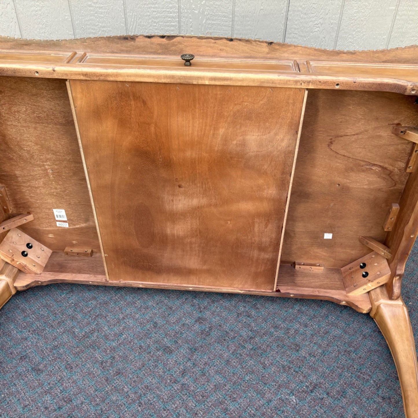 67857 Elegant French Provincial Writing Desk with Carved Details