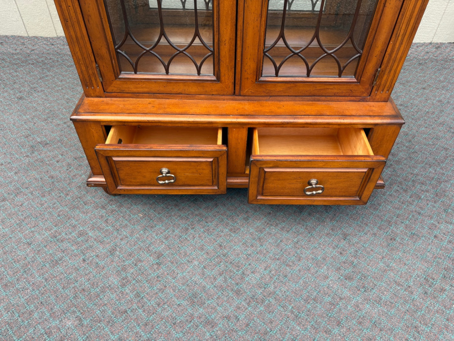 67684 Tommy Bahama Glass-Front Curio Cabinet with Drawers